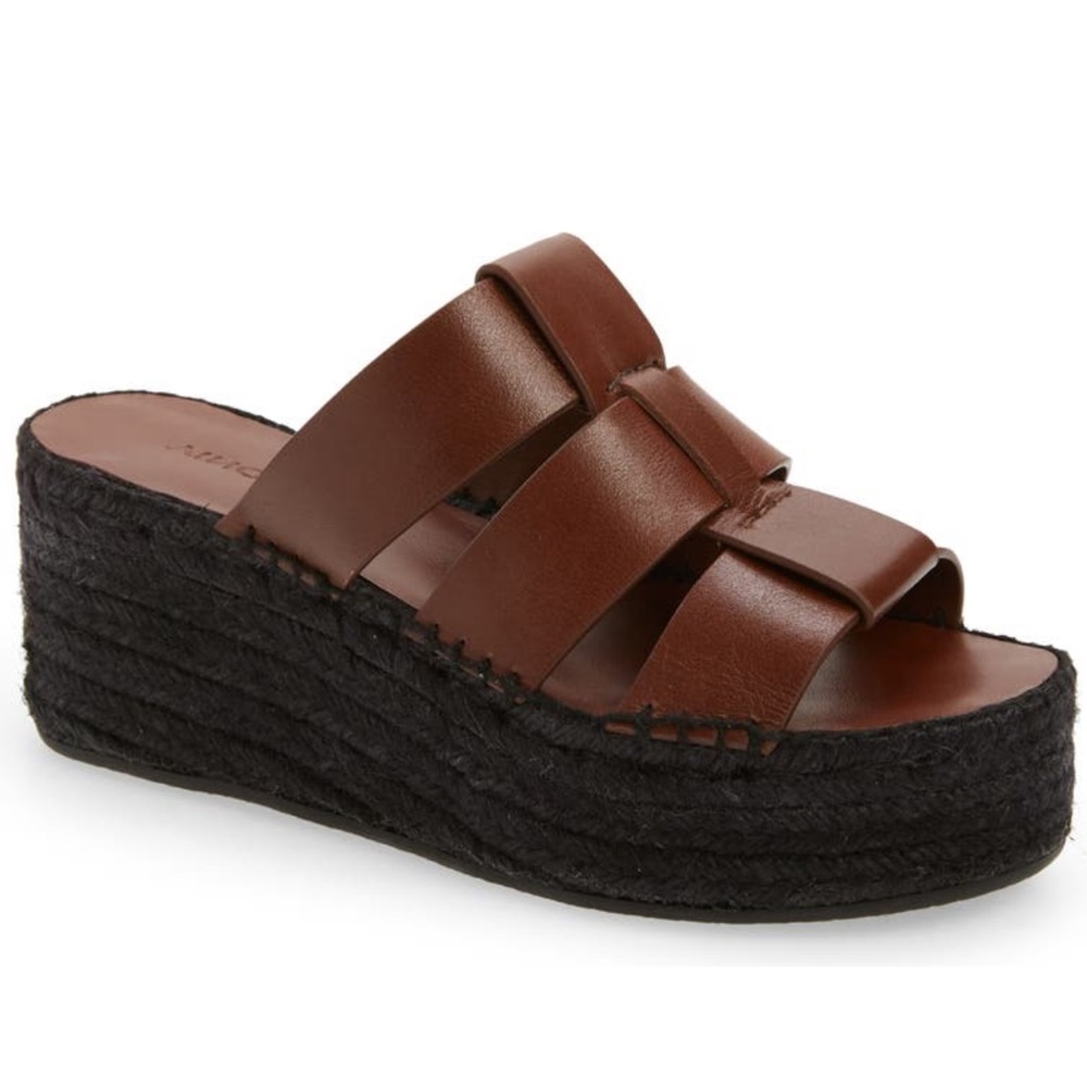 Vince Sabella Espadrille Platform Wedge Sandal